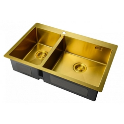 Мойка кухонная Zorg Light ZL R 780-2-510-R BRONZE| 51x78x20
