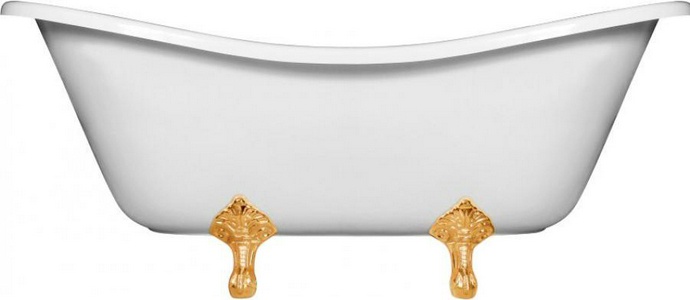 Ванна из искусственного камня Эстет Бостон 180x75, отдельностоящая, БЕЗ ножек, цв. белый, ZZ Эстет бостон ФР-00000624