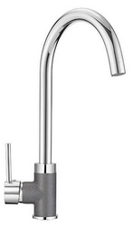 Смеситель Granula GR-3125 для кухонной мойки, графит| 10x37x26