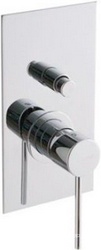 Смеситель для душа встраиваемый в стену, с переключателем, (цв. хром), UP ZZ