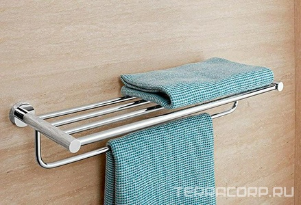 Полка для полотенец 600х232мм, (цв.хром),  ZZ Villeroy & Boch Tender TVA15100600061