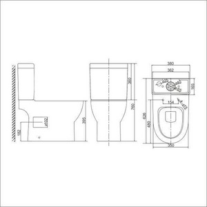 Унитаз напольный OMEGA, безободковый, цвет белый, с крышкой-сиденьем микролифт Sole Omega УТ000022811