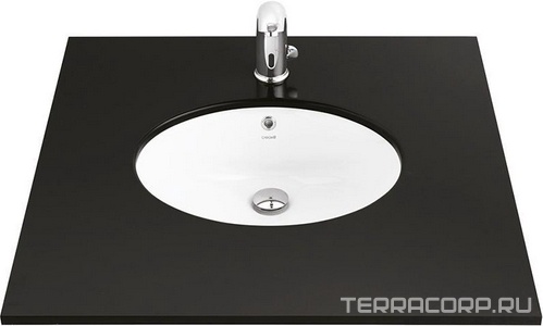 Раковина врезная под столешницу 37*47 см TP214.00000, ZZ Creavit Универсал TP214-00CB00E-0000