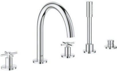 Смеситель Grohe Atrio New 19923003 на борт ванны| 64x27x25