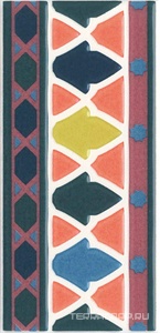 Керамическая плитка Kerama Marazzi Алькасар HGD\A328\16000  дек. стена 7,4х15 ZZ Оранжевый 