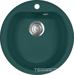 Мойка кухонная AquaGranitEx M-07 зеленая| 49x49x20
