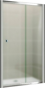 Дверь в нишу 1050хh1850мм, сдвижная с неподв. сегм., вход 415мм справа/слева, (стекло текстур. Punto 5мм, фурнит. цв.хром),  ZZ Cezares Pratico PRATICO-BF-1-105-P-Cr