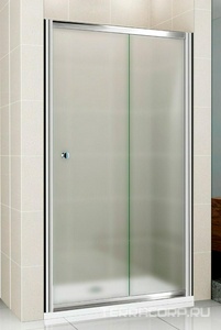 Дверь в нишу 1050хh1850мм, сдвижная с неподв. сегм., вход 415мм справа/слева, (стекло текстур. Punto 5мм, фурнит. цв.хром),  ZZ Cezares Pratico PRATICO-BF-1-105-P-Cr