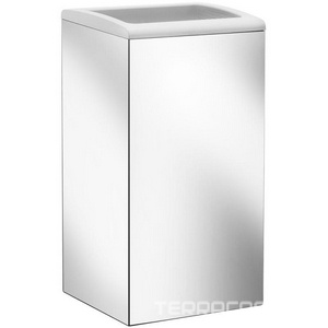 Ведро для мусора подвесное 285х203хh500мм, 25л., (цв.хром/белый (с эффектом полированной нержавеющей стали)),  ZZ Keuco Moll 12788 010000