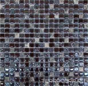 Мозаика Спектр-М Микс стекло Мозаика из стекла на сетке SK10-129 30x30 Комбинированный 