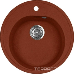 Мойка кухонная AquaGranitEx M-08 красный марс| 50x50x18