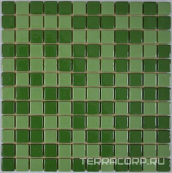 Мозаика 25FL-M-059 (зеленый 10%) интерьерная (чип 2.5x2.5) ZZ|31.5x31.5