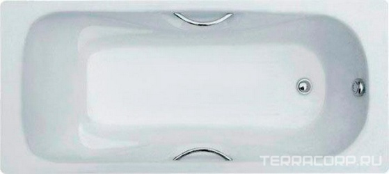 Чугунная ванна Maroni Colombo 150x75 с ручками| 150x75x40