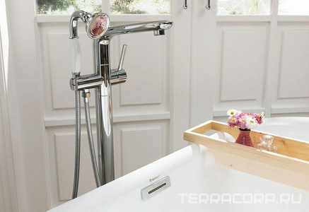 Акриловая ванна, свободностоящая "Delight" 170x78, донный клапан+слив/перелив в комплекте Aquanet delight 00208600