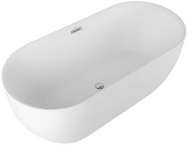 Акриловая ванна, свободностоящая "Delight" 170x78, донный клапан+слив/перелив в комплекте Aquanet delight 00208600