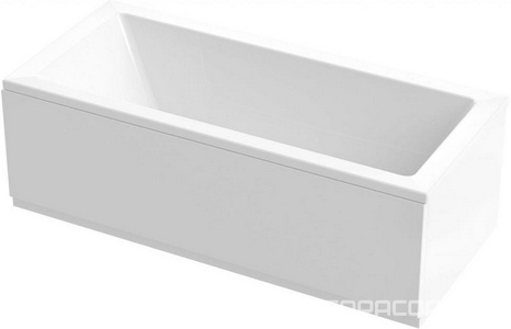 Ванна 190х80хh49см, прямоугольная, БЕЗ мет. каркаса и слива-перелива, (акрил),  ZZ Cezares Plane PLANE-190-80-49-W37