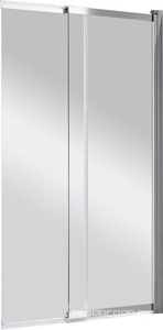 Штора на ванну, 2-х секц., раздвижная, (правая/левая), 1000хh1500мм, (проф. хром, стекло 5мм прозрачное),  ZZ Cezares Slider SLIDER-VF-11-100/150-C-Cr