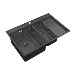 Мойка кухонная Zorg Inox PVD 5178-2-L grafit| 51x78x20