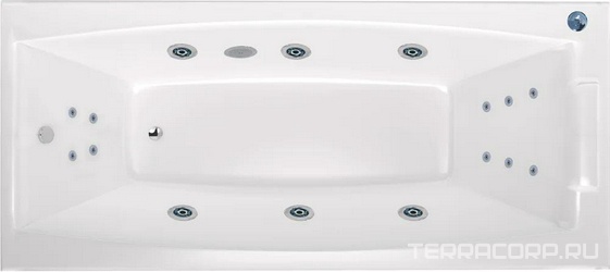 Акриловая ванна Marka One Aelita 01ае1880ГМпр Премиум, 180х80| 180x80x46