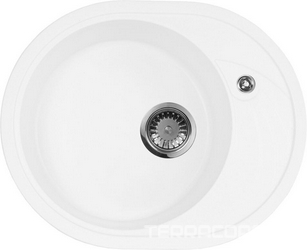 Мойка кухонная AquaGranitEx M-18l белая| 46x57x18