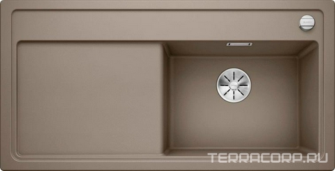 Мойка кухонная Blanco Zenar XL 6S серый беж, правая| 51x100x19