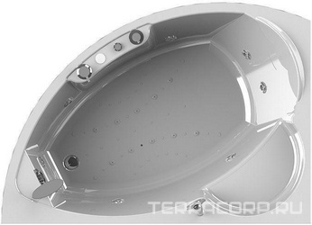 Ванна акрил. "ЛОУЭЛ-СТАНДАРТ-CHROME"левая, 1680х1200, фронт. пан., ГМ4, НМ2, СМ2+смес./излив "Бриз/Линкольн (б)", каркас и слив-перелив в компл.XX