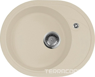 Мойка кухонная AquaGranitEx M-18l бежевая| 46x57x18