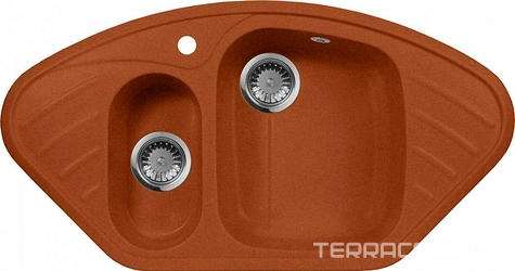 Мойка кухонная AquaGranitEx M-14 терракот| 50x95x17