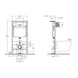 Комплект: унитаз подвесной безободковый, сиденье с микролифтом, инсталляция для подв.унитаза, крепёж, клавиша смыва цв.хром,BelBagno+Cezares Stylus ZZ BelBagno Универсал CZR-513-TH-R/CZR2316SC/BB026/BB051CR