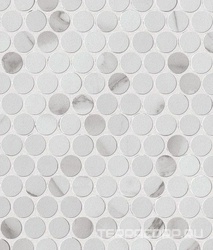 Roma Round Statuario Mosaico ZZ |29.5x32.5