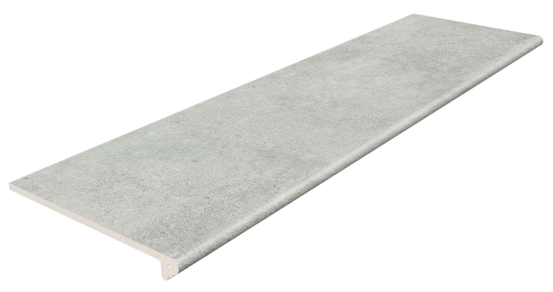 Peldano Redondeado Urban Gris Liso ZZ|119.7x33x14