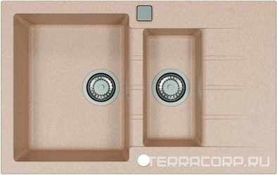 Мойка кухонная Alveus Cadit Granital 70 terra| 50x79x20