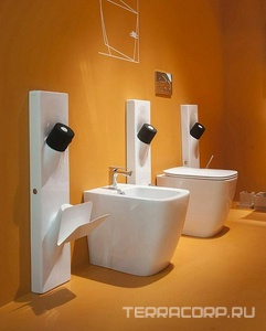 Унитаз напольный, пристенный 36х52см, безободковый, без сиденья, горизонт.слив, монтаж со скрытым в стене бачком, крепёж в компл., (цв. белый),  ZZ ArtСeram A16 ASV004 01; 00