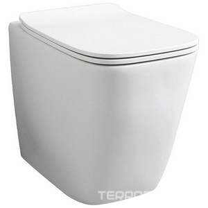 Унитаз напольный, пристенный 36х52см, безободковый, без сиденья, горизонт.слив, монтаж со скрытым в стене бачком, крепёж в компл., (цв. белый),  ZZ ArtСeram A16 ASV004 01; 00