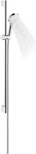 Душевая стойка h 90см, лейка, шланг 1,6м в компл., (цв.белый/хром),  Vario Hansgrohe Crometta 26536400