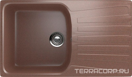 Мойка кухонная Ulgran U-203-307 терракот| 48x83x19