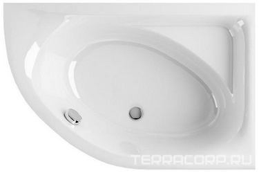 Акриловая ванна Excellent Aquarella 150x100, правая с каркасом| 150x100x43