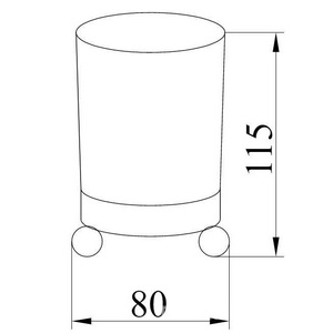 Стакан , настольный, бронза ZZ Boheme Hermitage 10331