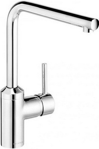 Смеситель для кухни, однорычажный, без донного клапана, гибк.подв., хром XX Kludi L-INE 428140577