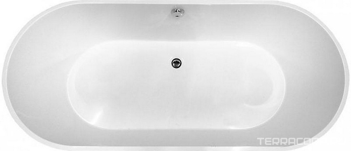 Ванна отдельно стоящая из искусственного камня Эстет Майами ФР-00006013, БЕЗ слива-перелива, ZZ Эстет майами ФР-00006013