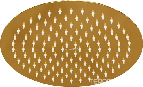 Верхний душ 248 мм, цв. золото глянец,  ZZ Wasserkraft Sauer A208