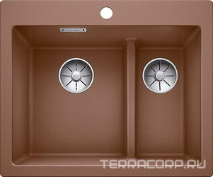 Мойка кухонная Blanco Pleon 6 Split мускат| 51x61x22