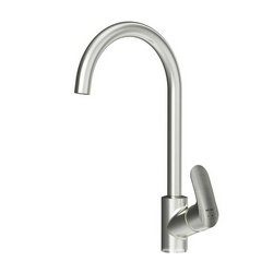 Смеситель для кухни Like, БЕЗ донного клапана, цв.сатин KL