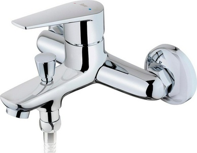 Смеситель для ванны/душа, короткий излив, с установочным комплектом, с душевым набором, хром KL Teka Sineu 831221200