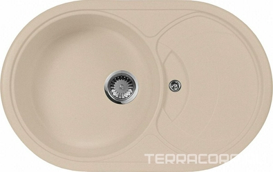 Мойка кухонная AquaGranitEx M-18s бежевая| 50x78x20
