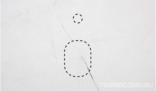 Столешница 1021х470хh10мм, для тумбы 1000мм, с отверстиями для смесителя и сифона, (Granite Gray Structural, цв.белый), La Fenice  ZZ La Fenice Terra FNC-VS01-TER-100