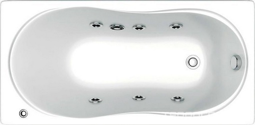 Акриловая ванна Bas Тесса 140 см с г/м| 140x70x42