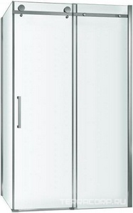 Душевой уголок Berges Wasserhaus Gelios 120х80, профиль хром сильвер,  стекло прозрачное, установка на пол без поддона, ZZ Berges Универсал 061001