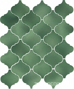 Мозаика Kerama Marazzi Арабески Майолика  зеленый ZZ26x30 Зеленый 