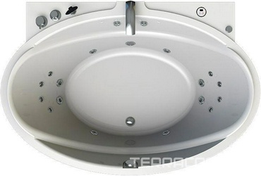 Акриловая ванна Radomir Лагуна Лечебный Chrome 185x124 с пультом| 185x124x50